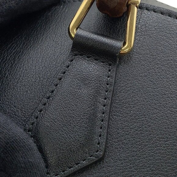 GUCCI Diana 2WAY Tote Bag Size Large Leather Black 746270 - Picture 14 of 16